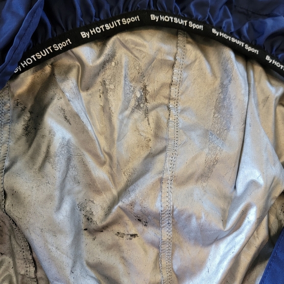 Hotsuit Collection Mens Sauna Pullover Jacket Blue Hooded Workout Size 3XL - Picture 10 of 12